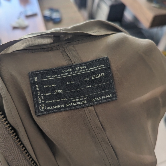 All Saints Zeeda Dress Taupe River Song Cosplay UK8 / US4 - Picture 5 of 8